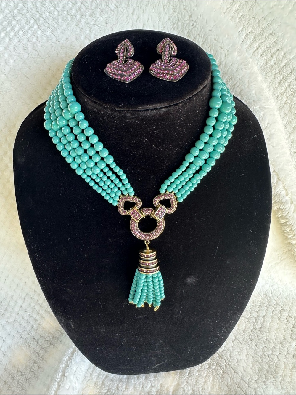 Heidi Daus necklace and earrings, bracelet combo